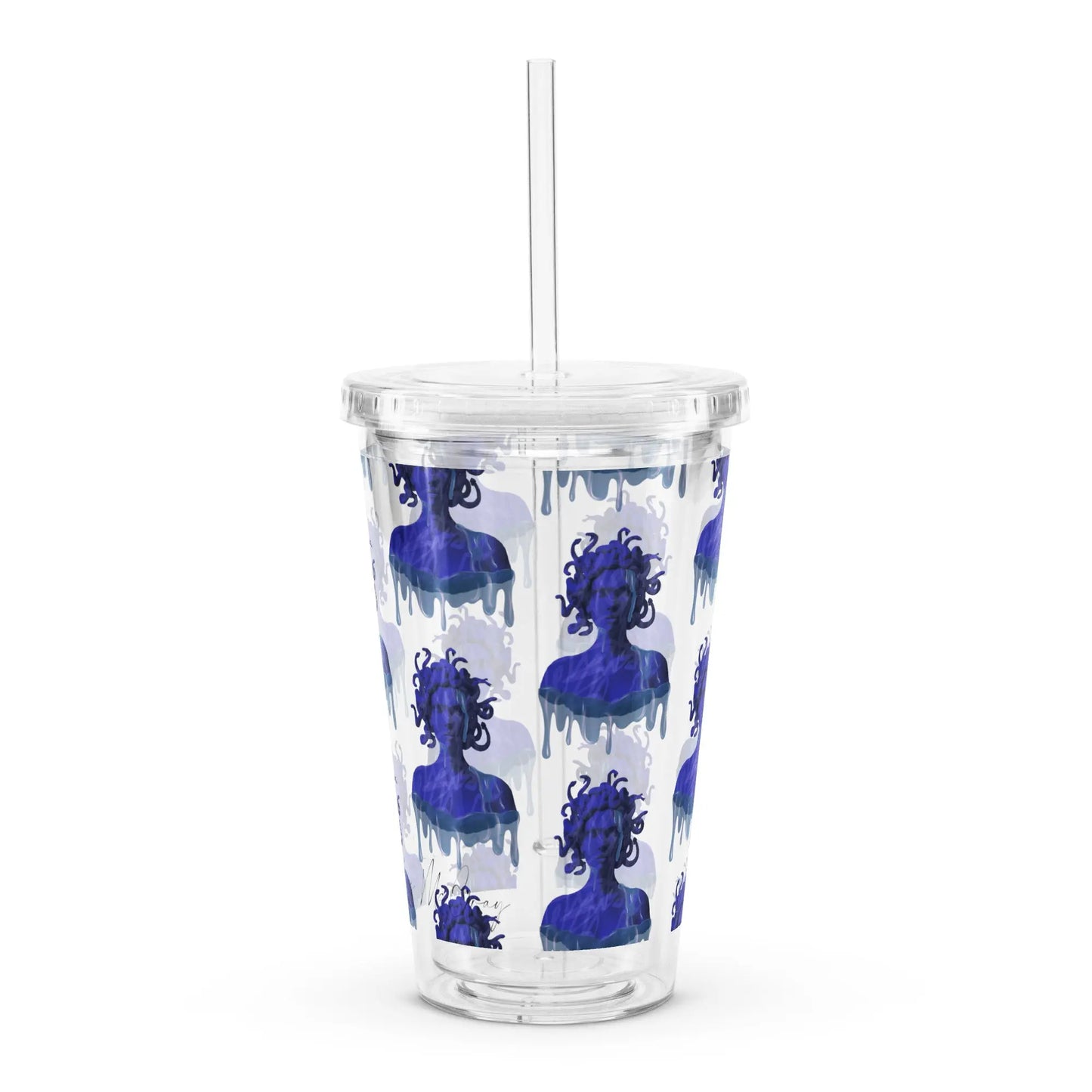 Medusa - Clear Cup -   Weinbecher, Doppelwandiger Becher aus Plastik (16 oz) #