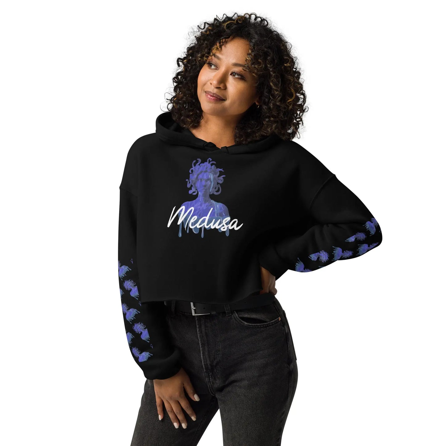 Medusa - Crop Hoodie -   Hoodies, Pullover, Jacken, Sweatpants, Jogginghosen, Hosen #