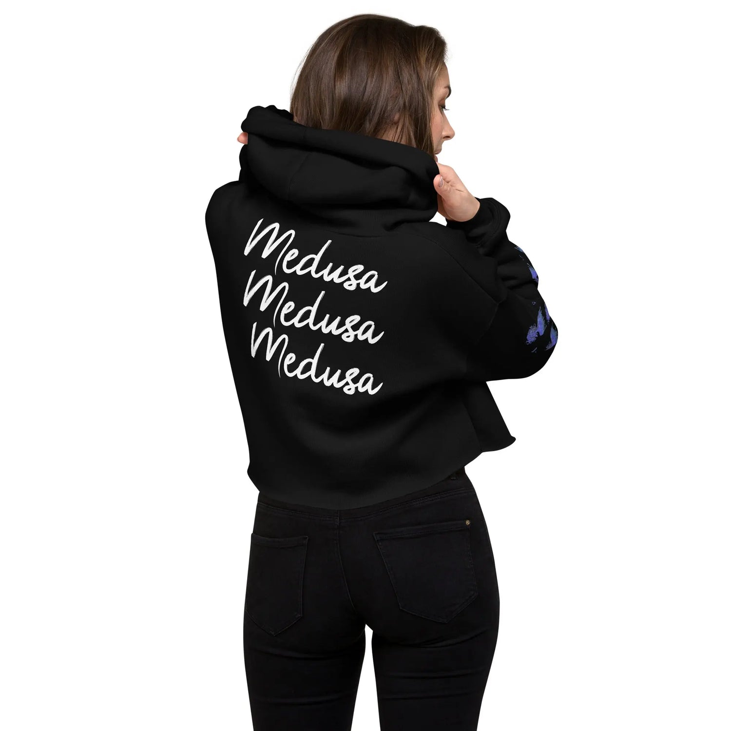 Medusa - Crop Hoodie -   Hoodies, Pullover, Jacken, Sweatpants, Jogginghosen, Hosen #