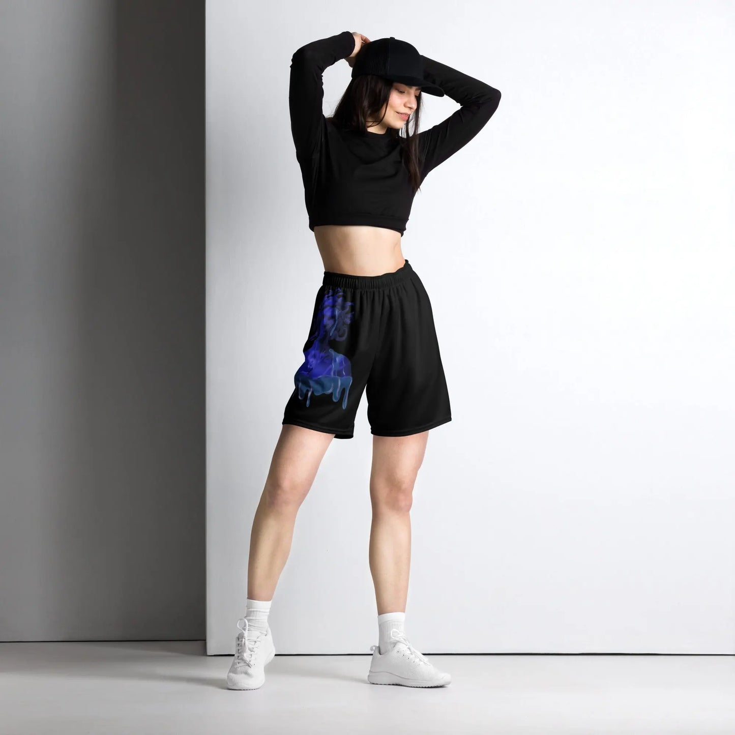 Medusa - Mesh-Shorts -   Shirts, Leggings, Kleider, Sport-BHs, Shorts, Bademoden, Fahnen, Stoffe, Haarschmuck #