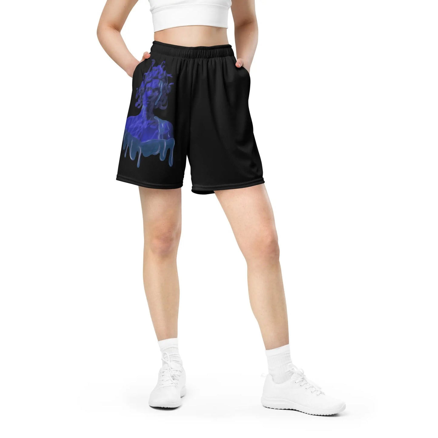 Medusa - Mesh-Shorts -   Shirts, Leggings, Kleider, Sport-BHs, Shorts, Bademoden, Fahnen, Stoffe, Haarschmuck #