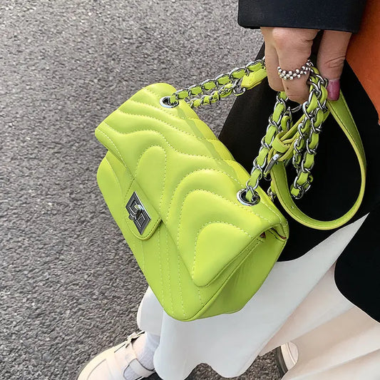 "Mini Chain Square" - Schultertasche -   0 #