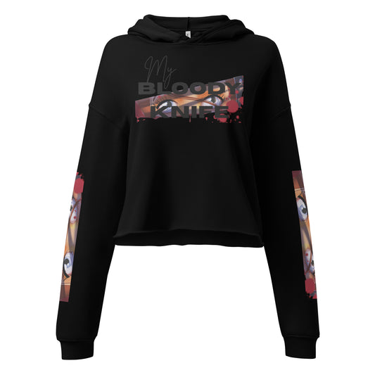 My Bloody Knife - Crop-Hoodie -    #