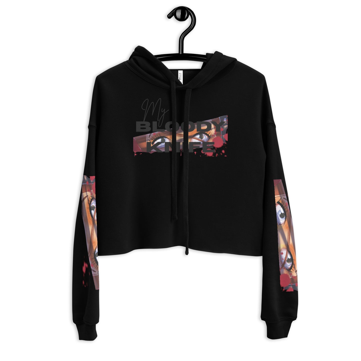 My Bloody Knife - Crop-Hoodie -    #