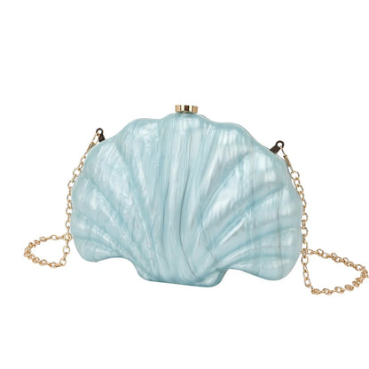 Shell Multicolor Chain Shoulder Messenger Bag - Marvelous Miss McCray