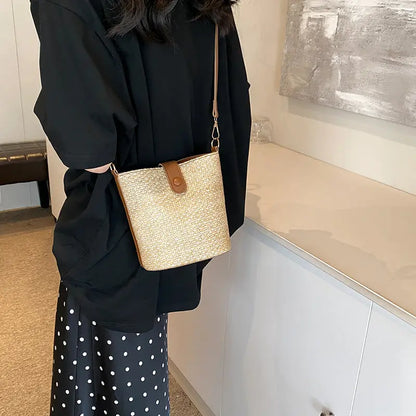 Large Capacity New Color Contrast Patchwork Fashion Messenger Bag For Women - Marvelous Miss McCray
