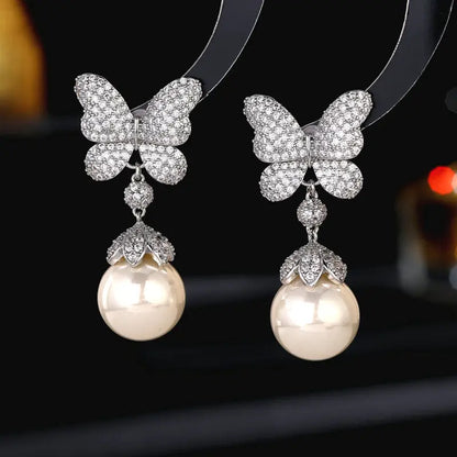 French Vintage Court Style Heavy Industry Exaggerated Earrings Elegant Graceful -   0