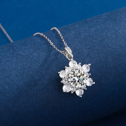 SUNFLOWER Necklace Suit Micro-inlaid Full Diamond -   Schmuck #