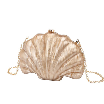 Shell Multicolor Chain Shoulder Messenger Bag - Marvelous Miss McCray