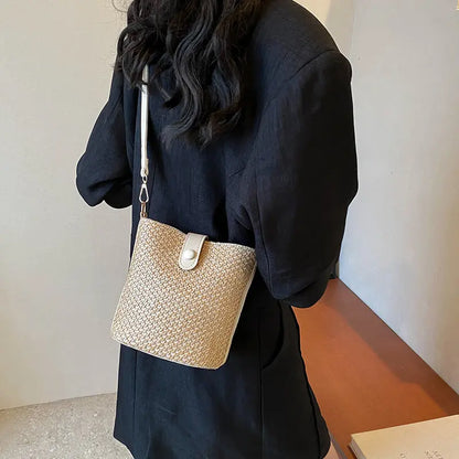 Large Capacity New Color Contrast Patchwork Fashion Messenger Bag For Women - Marvelous Miss McCray