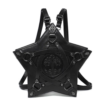 Gothic Embossed Women's Shoulder Crossbody Backpack - Marvelous Miss McCray