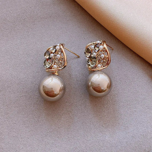 Gray Pearl Ohrringe