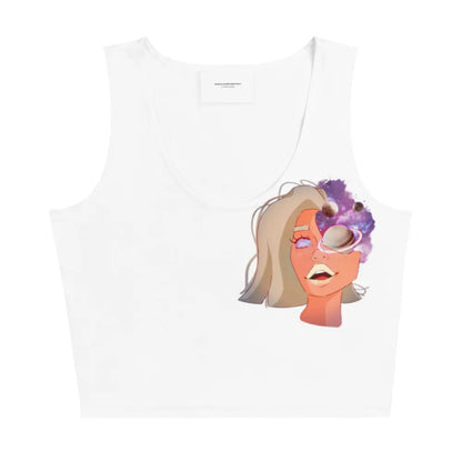 Overthinker - figurbetontes Crop Top -   T-Shirts, Tank-Tops, Shirts mit 3/4-Ärmeln, Langarmshirts, Poloshirts, Crop-Tops #