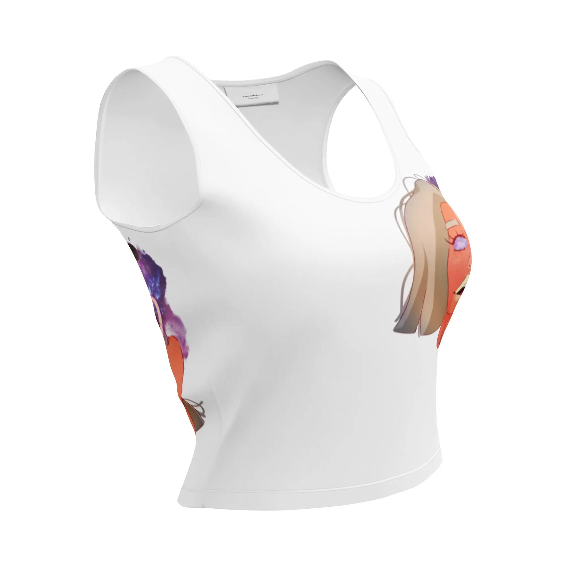 Overthinker - figurbetontes Crop Top -   T-Shirts, Tank-Tops, Shirts mit 3/4-Ärmeln, Langarmshirts, Poloshirts, Crop-Tops #