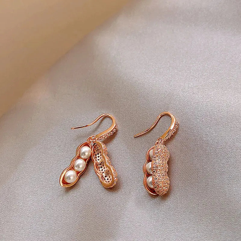 'Peanut Pearl' - Ohrringe -   Schmuck #
