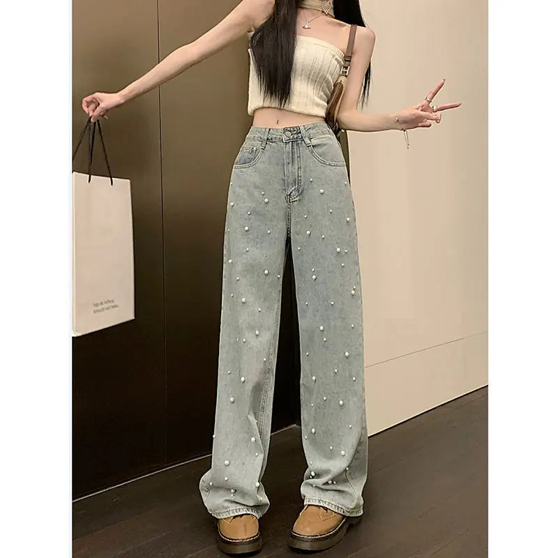"Pearl" Wide Jeans -   Jeans #