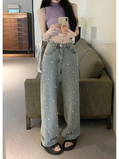 "Pearl" Wide Jeans -   Jeans #