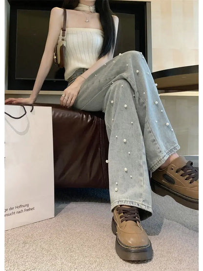"Pearl" Wide Jeans -   Jeans #