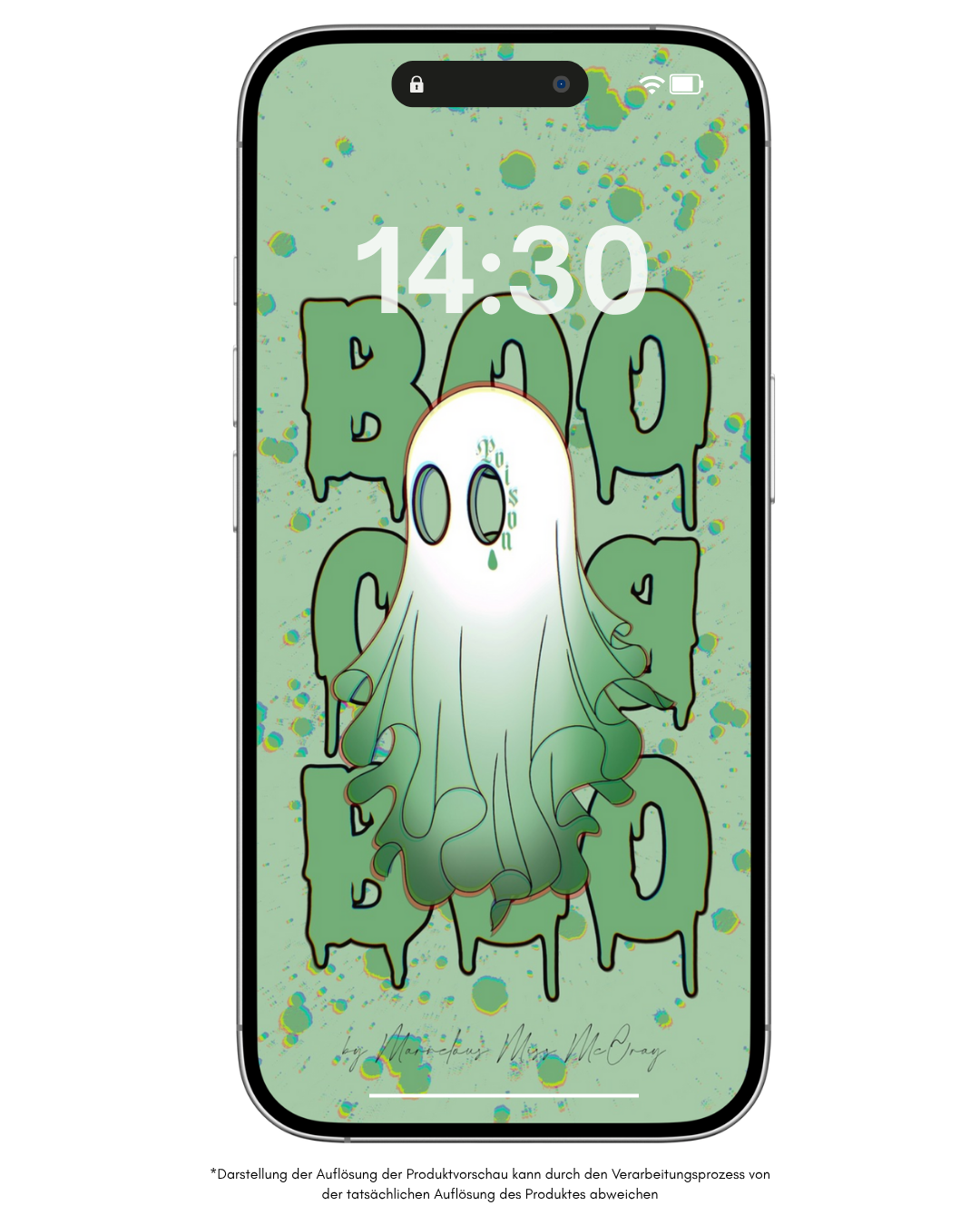 Green Boo - Smartphonewallpaper