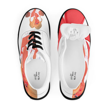 Poppy - Canvas-Schuhe -   Canvas High-Top Sneaker, Schlappen, Canvas-Schuhe, Canvas-Slipper #
