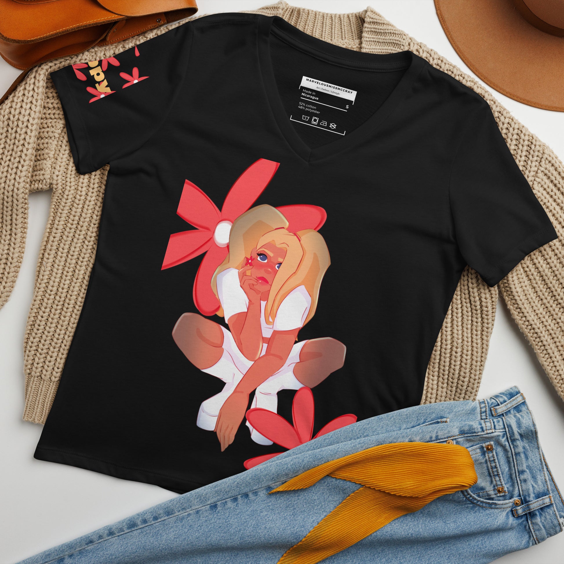 Poppy - Lockeres T-Shirt -   Shirts,Top #