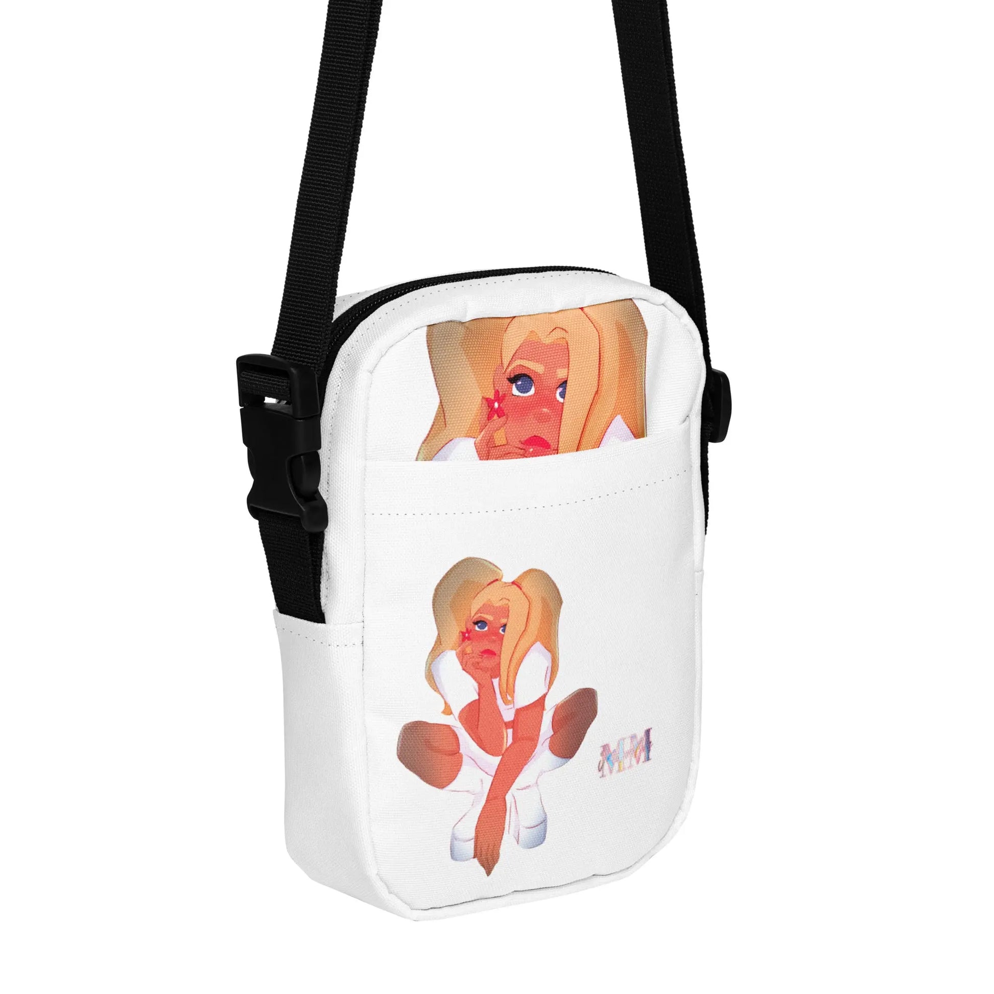 Poppy - Umhängetasche -   Allover-Umhängetasche mit vielen Fächern #