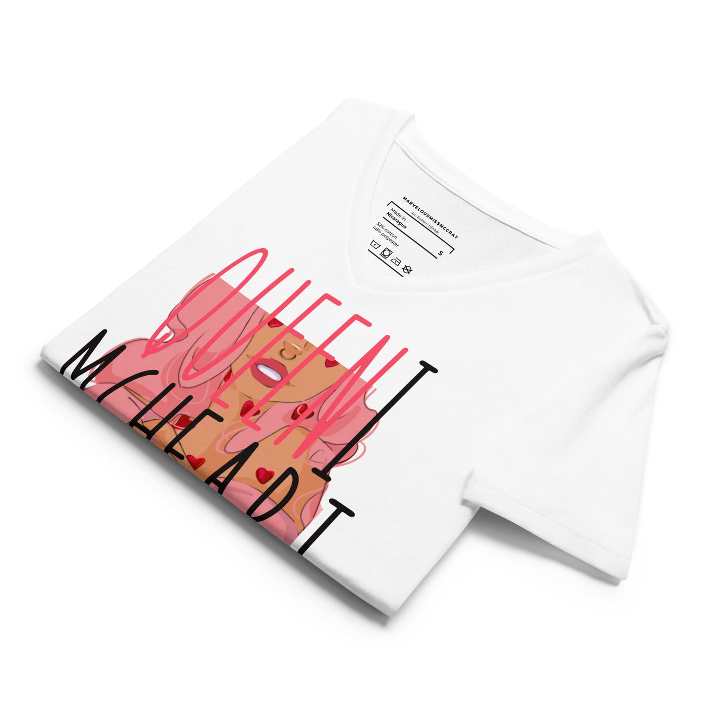 Queeni McHeart - Lockeres T-Shirt -   Shirts,Top #