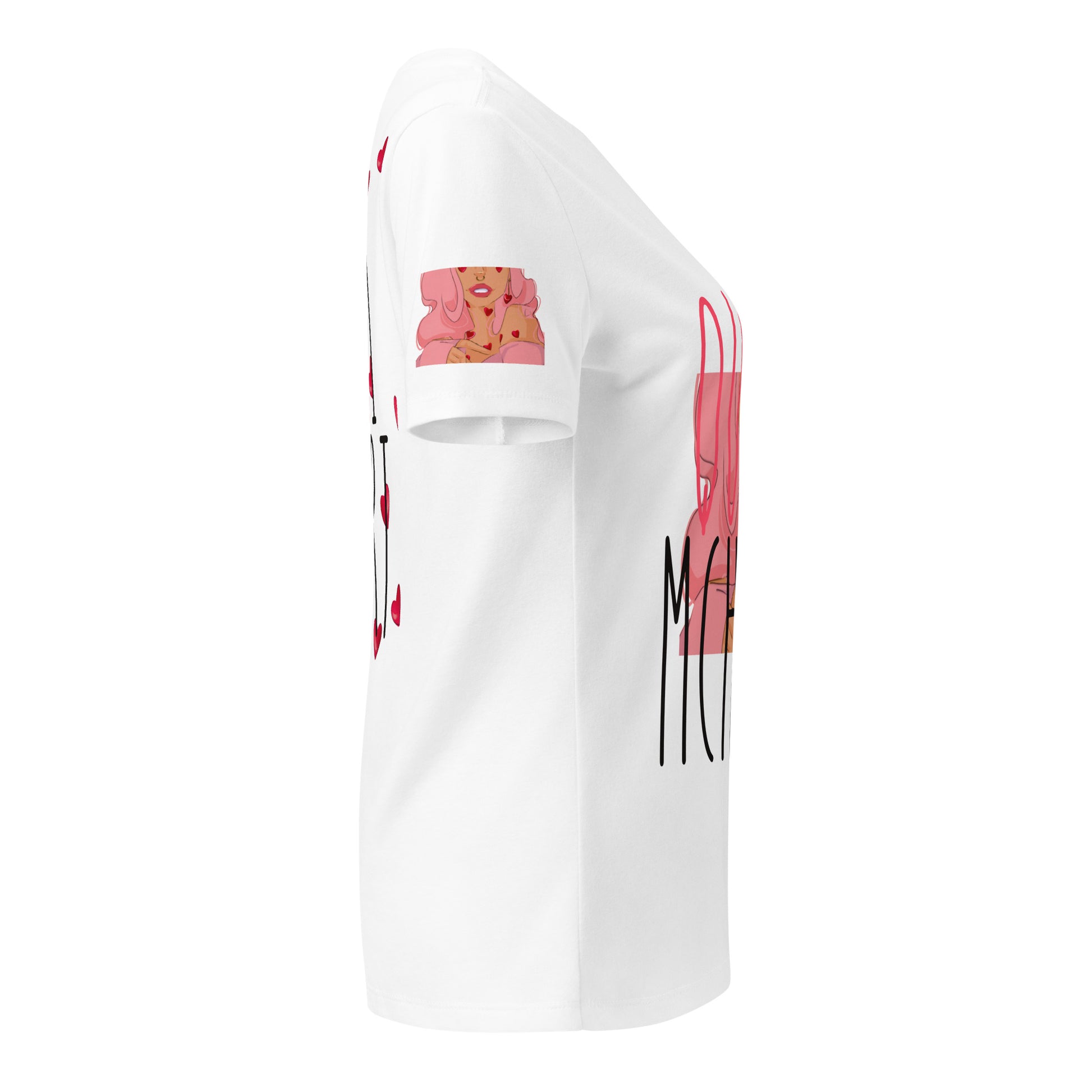 Queeni McHeart - Lockeres T-Shirt -   Shirts,Top #