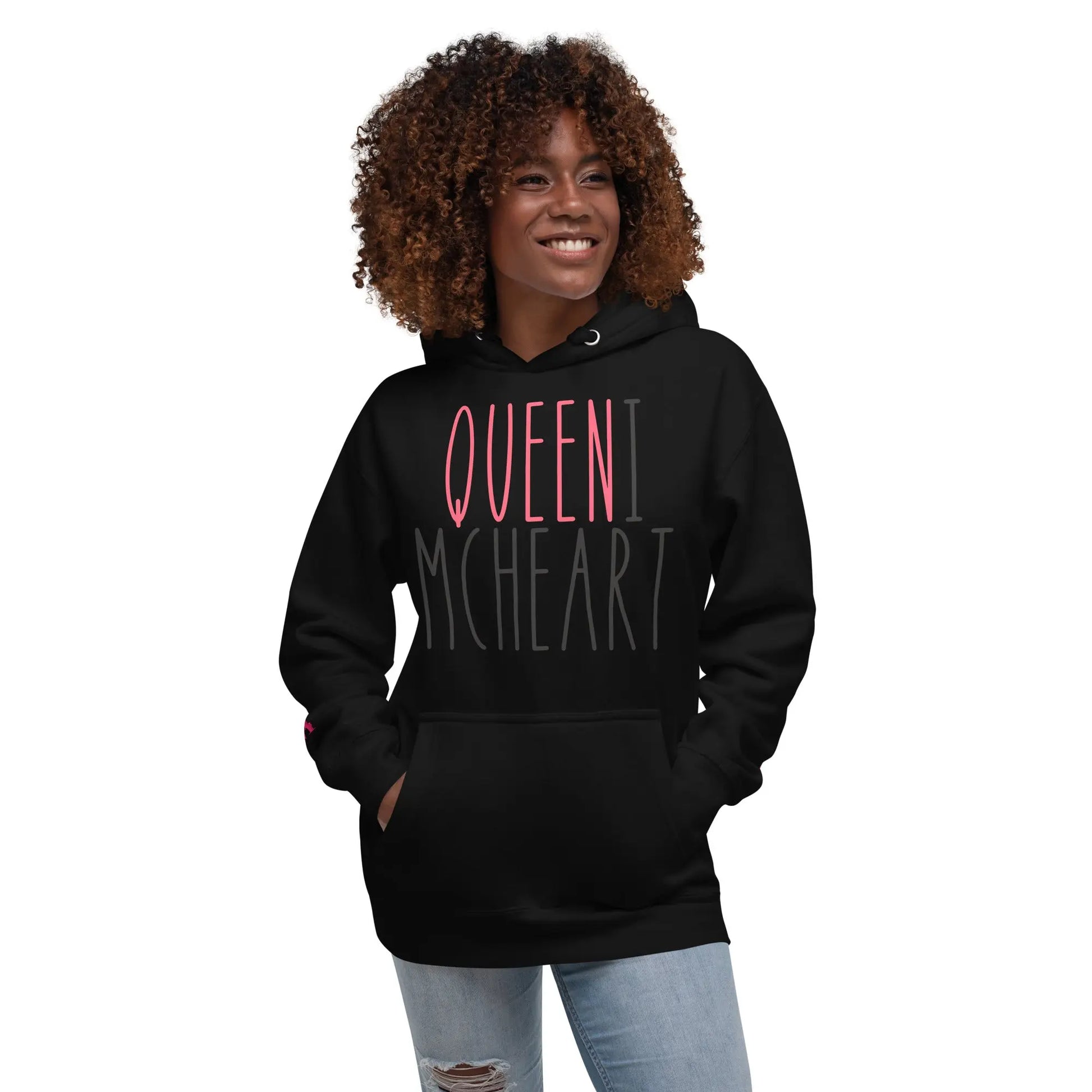 Queeni McHeart - Unisex-Kapuzenpullover -   Hoodies, Pullover, Jacken, Sweatpants, Jogginghosen, Hosen #