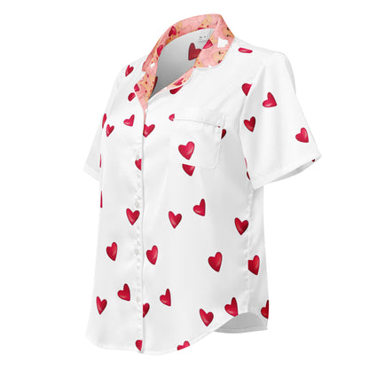 Queeni McHeart - kurzes Pyjama-Top -   PJ #