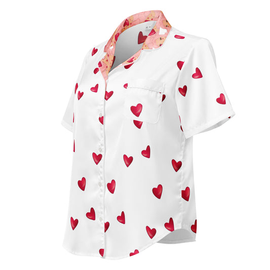 Queeni McHeart - kurzes Pyjama-Top -   PJ #