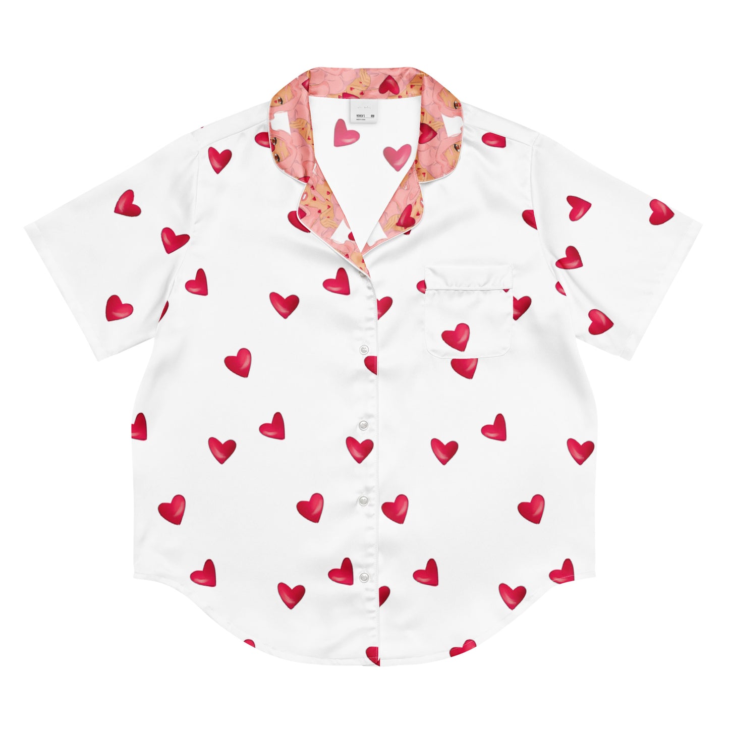 Queeni McHeart - kurzes Pyjama-Top -   PJ #