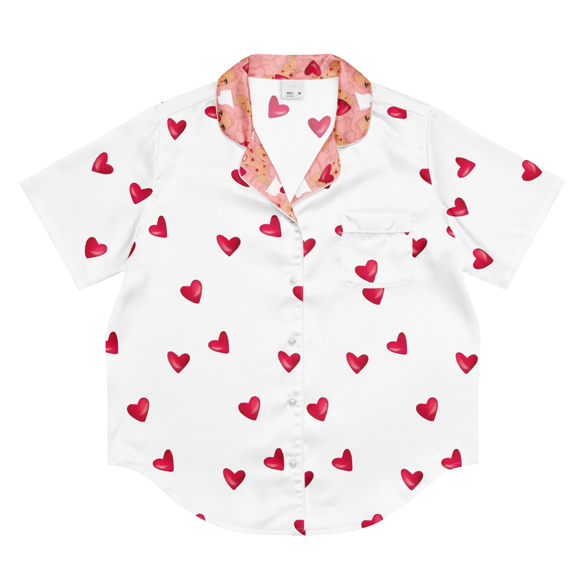 Queeni McHeart - kurzes Pyjama-Top -   PJ #
