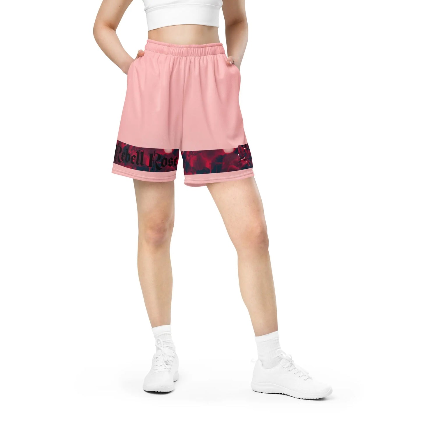 Rebell Rose - Mesh-Shorts -   Shirts, Leggings, Kleider, Sport-BHs, Shorts, Bademoden, Fahnen, Stoffe, Haarschmuck #