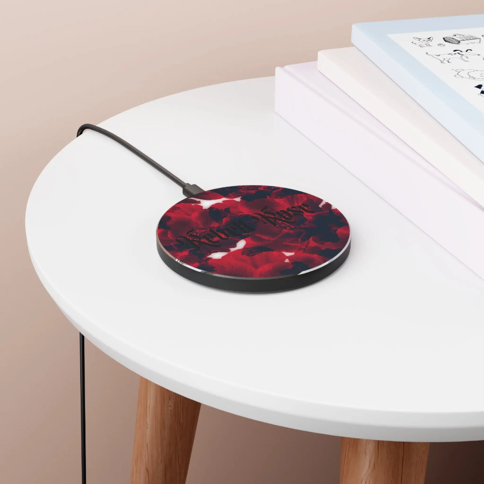 Rebell Rose - Wireless Charger -   Charging Pad #