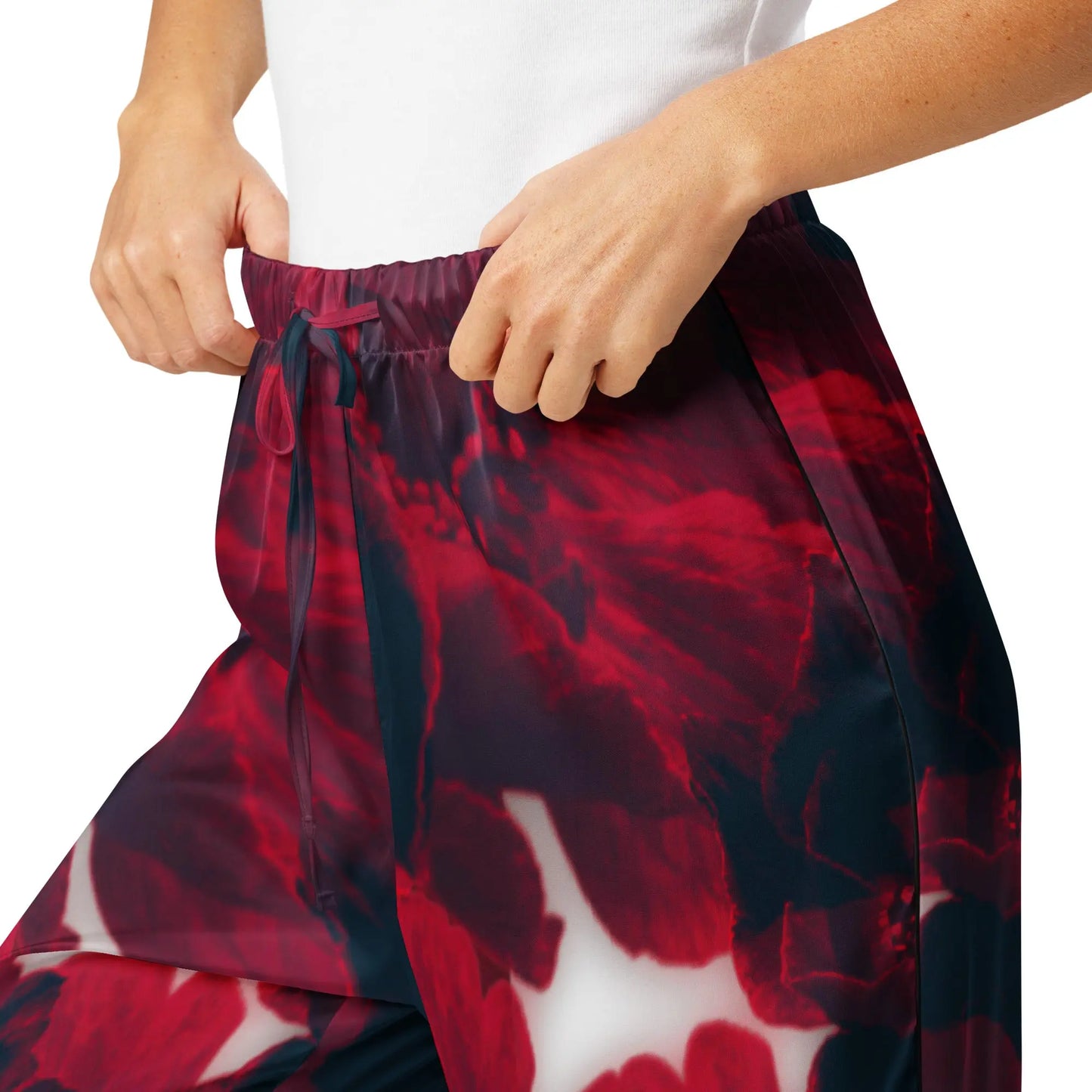 Rebell Rose - lange Pyjama-Shorts -   PJ #