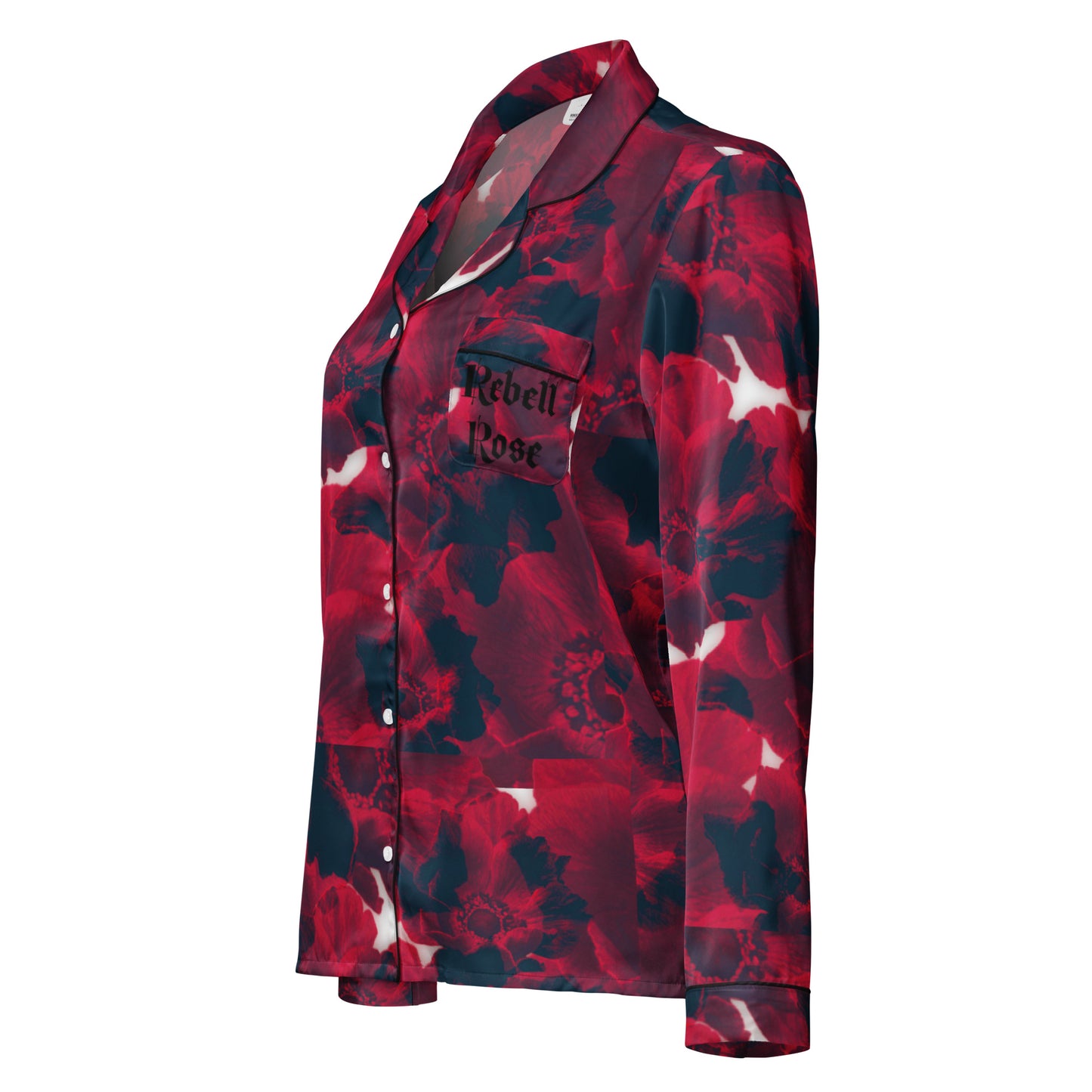 Rebell Rose - langes Pyjama-Top -   PJ #