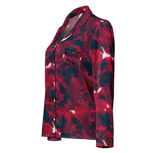 Rebell Rose - langes Pyjama-Top -   PJ #