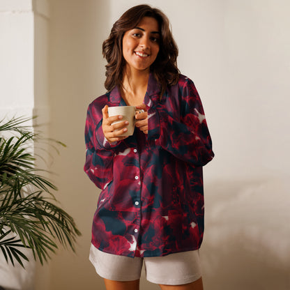Rebell Rose - langes Pyjama-Top -   PJ #