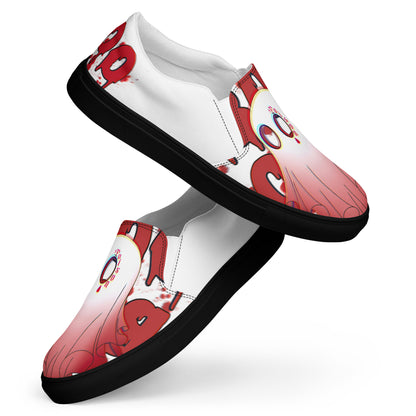 Red Boo - Canvas-Slipper -    #