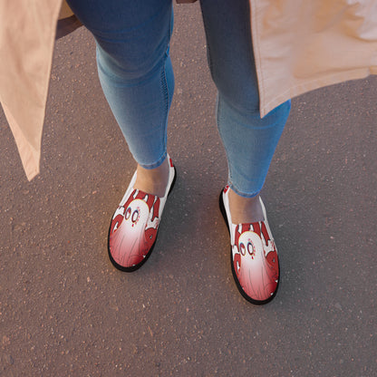 Red Boo - Canvas-Slipper -    #