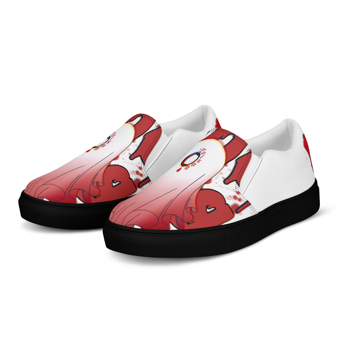 Red Boo - Canvas-Slipper -    #