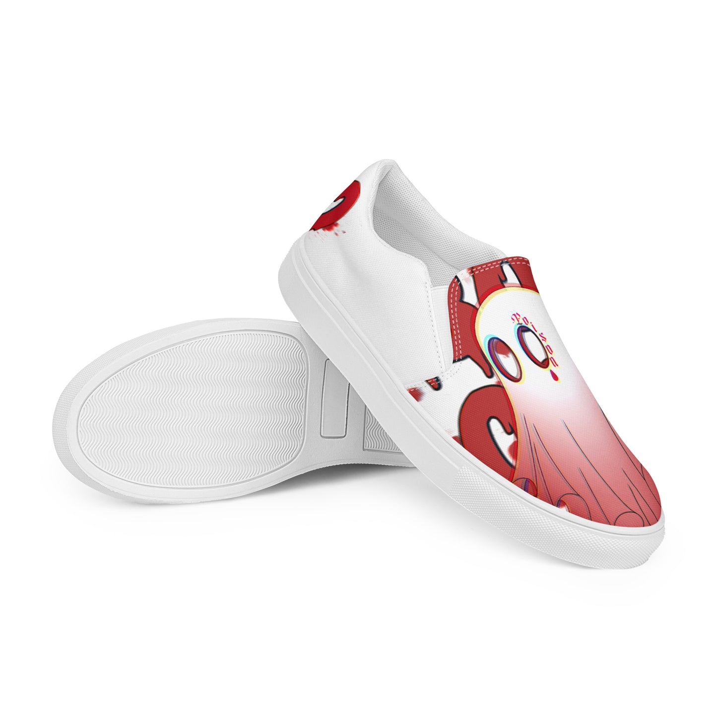 Red Boo - Canvas-Slipper -    #