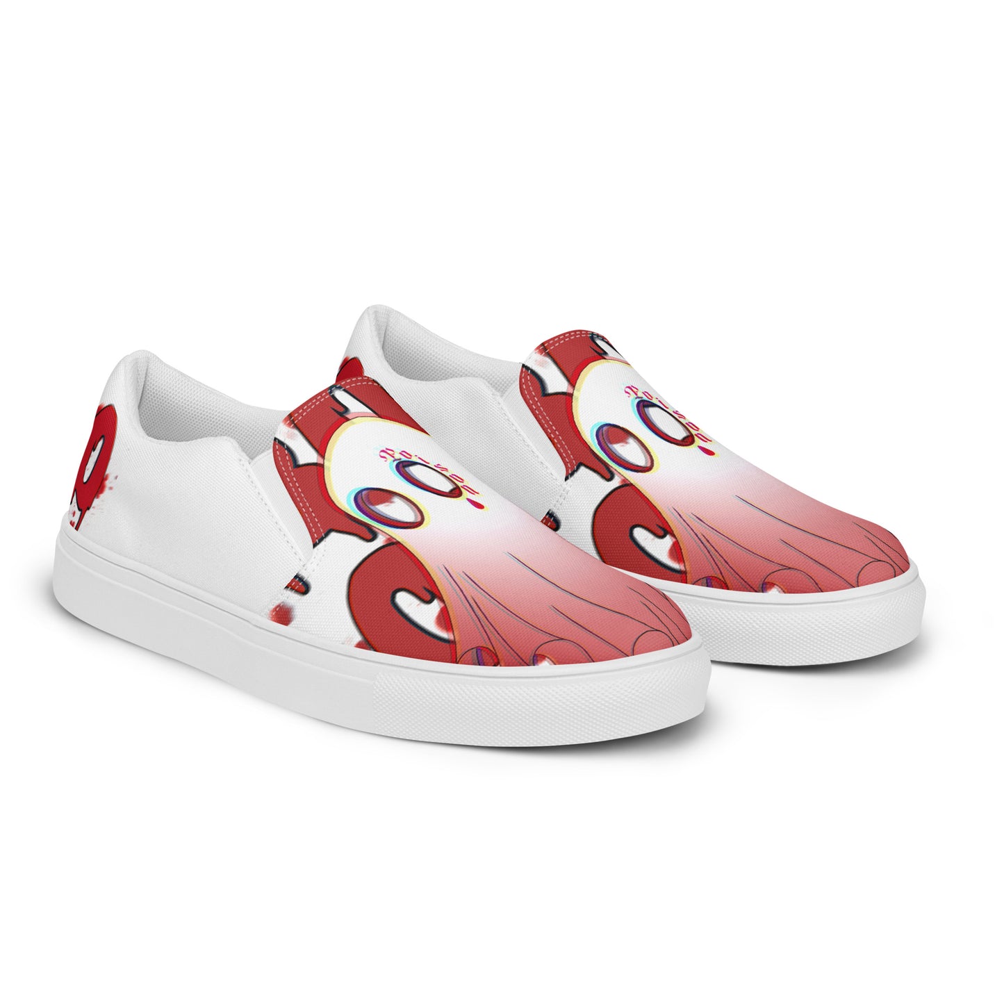 Red Boo - Canvas-Slipper -    #