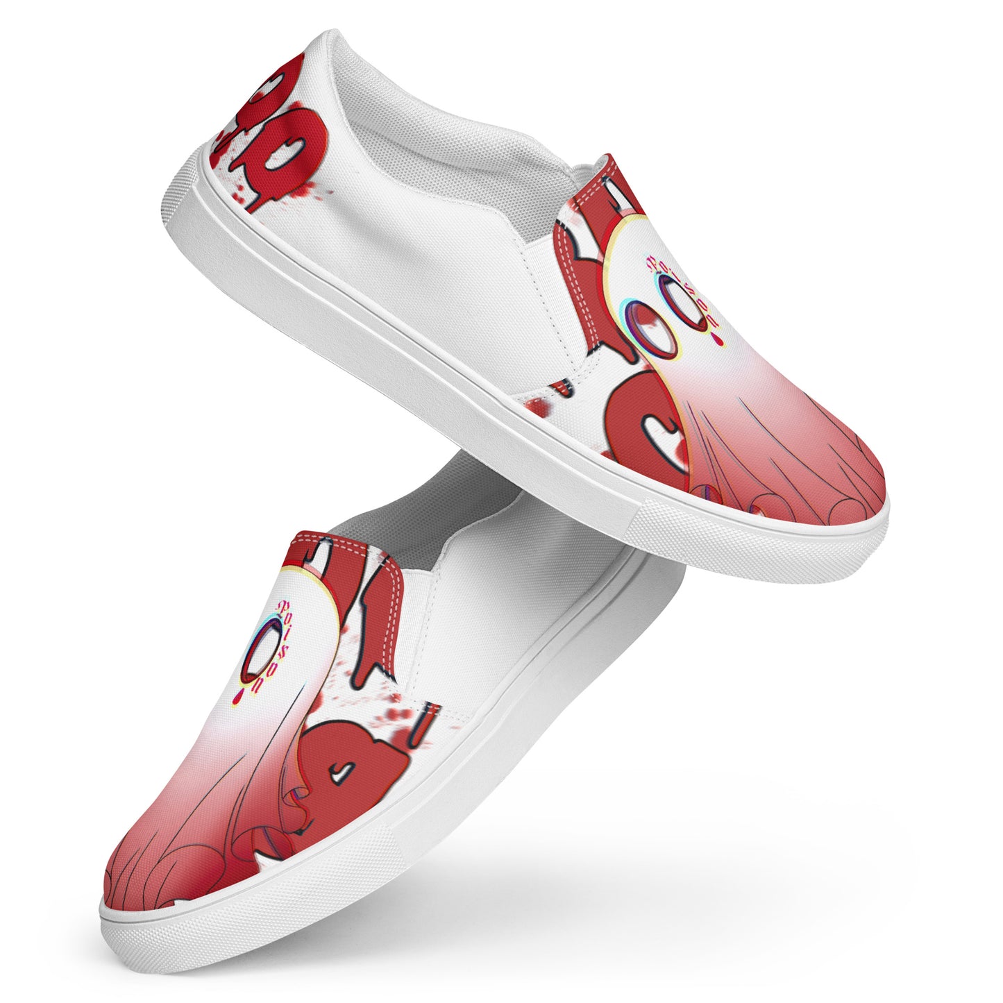 Red Boo - Canvas-Slipper -    #