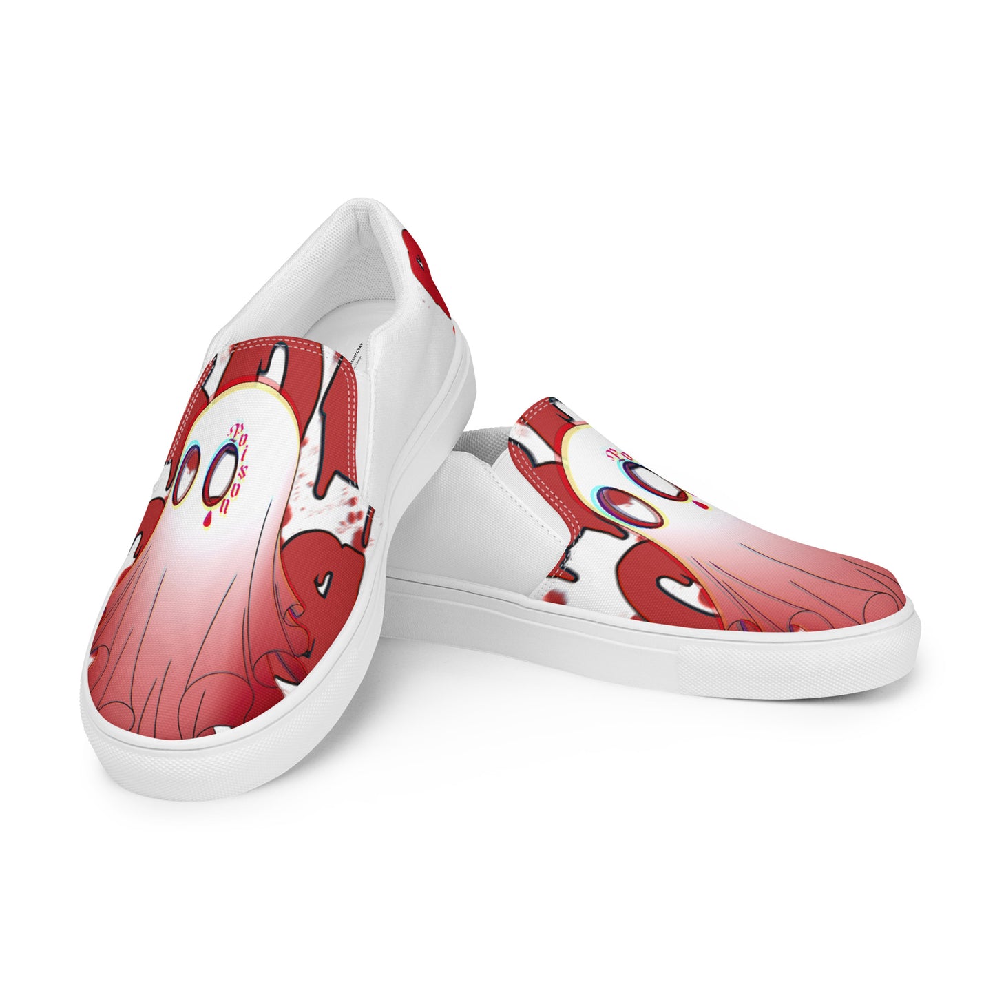 Red Boo - Canvas-Slipper -    #