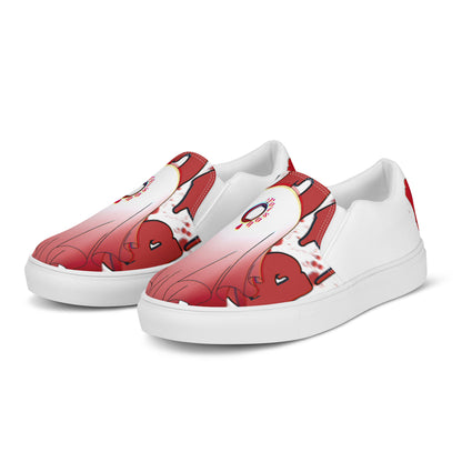 Red Boo - Canvas-Slipper -    #