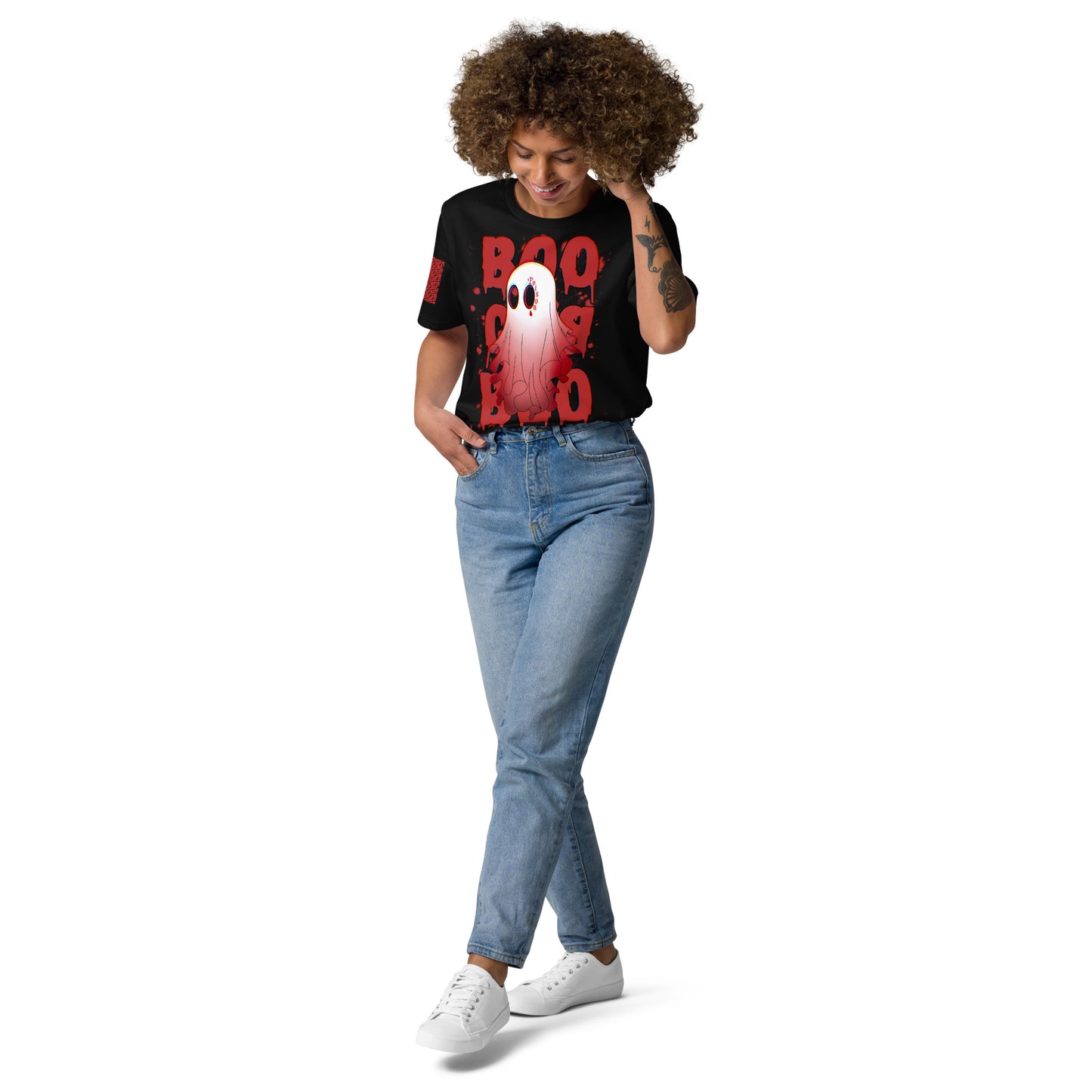 Red Boo - Cotton Shirt -   Shirts,Top #
