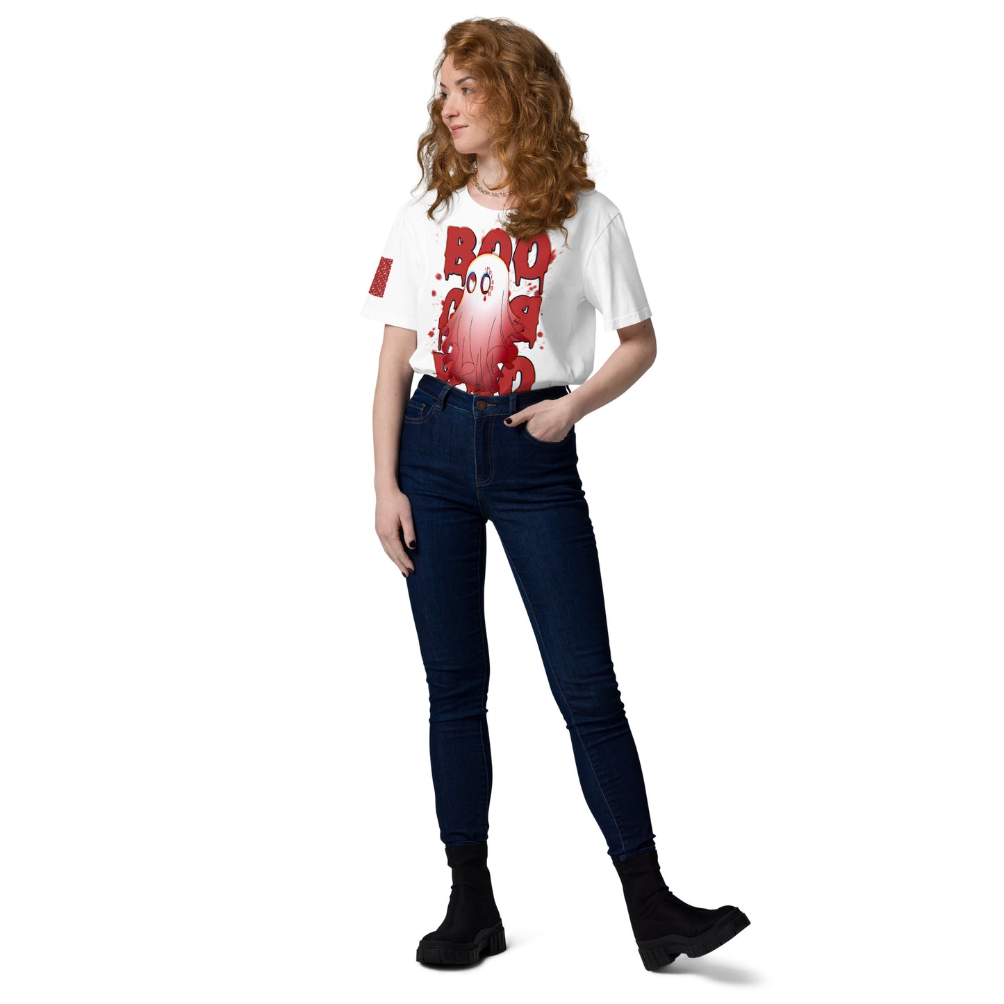Red Boo - Cotton Shirt -   Shirts,Top #
