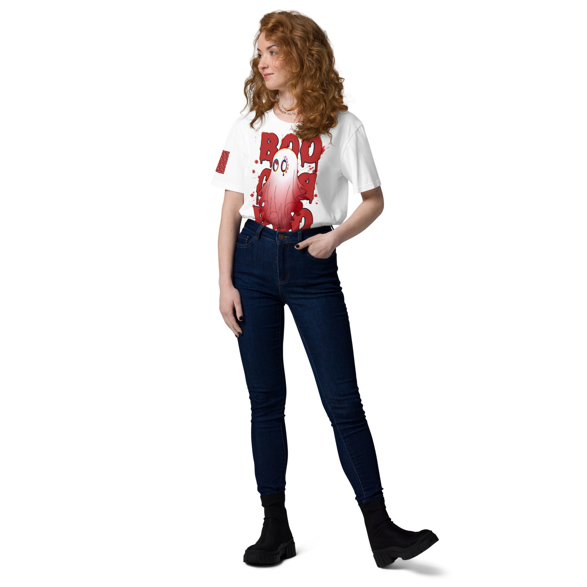 Red Boo - Cotton Shirt -   Shirts,Top #